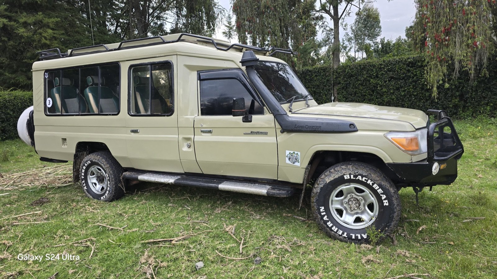 Toyota Land Cruiser safari vehicle in Kenya