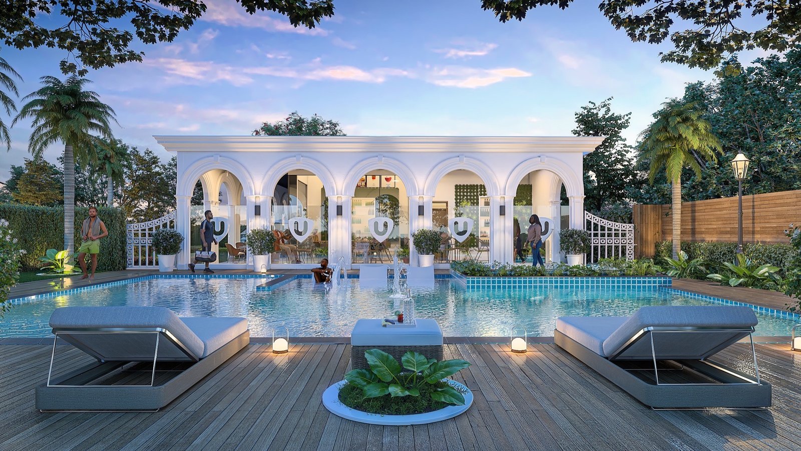 Silver Hill clubhouse and pool