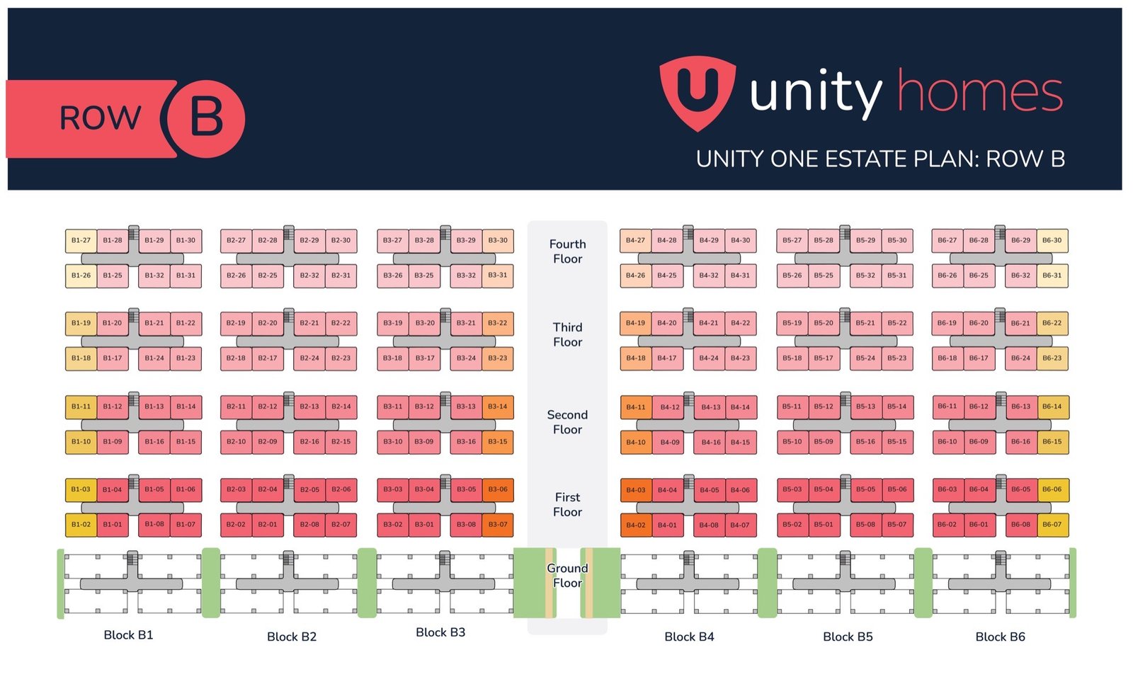 Unity One exterior row